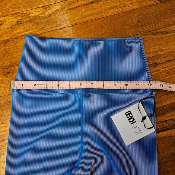 Beach Riot Taylor Legging Two Tone Rib Pink Blue (Size M) - Picture 3 of 10